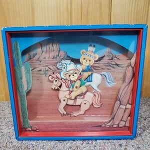 Vintage Otagiri Cowboy Bear Music Box, Plays Happy Trails To You - Tested‎ Works